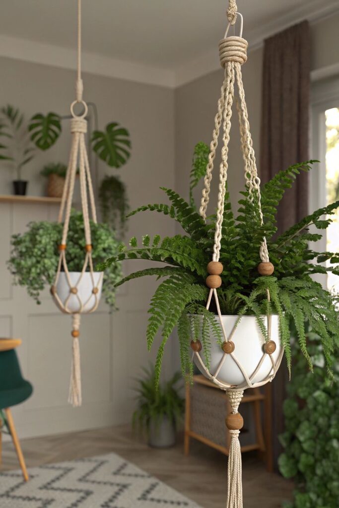 decorar-con-plantas-de-interior-macetas-colgantes